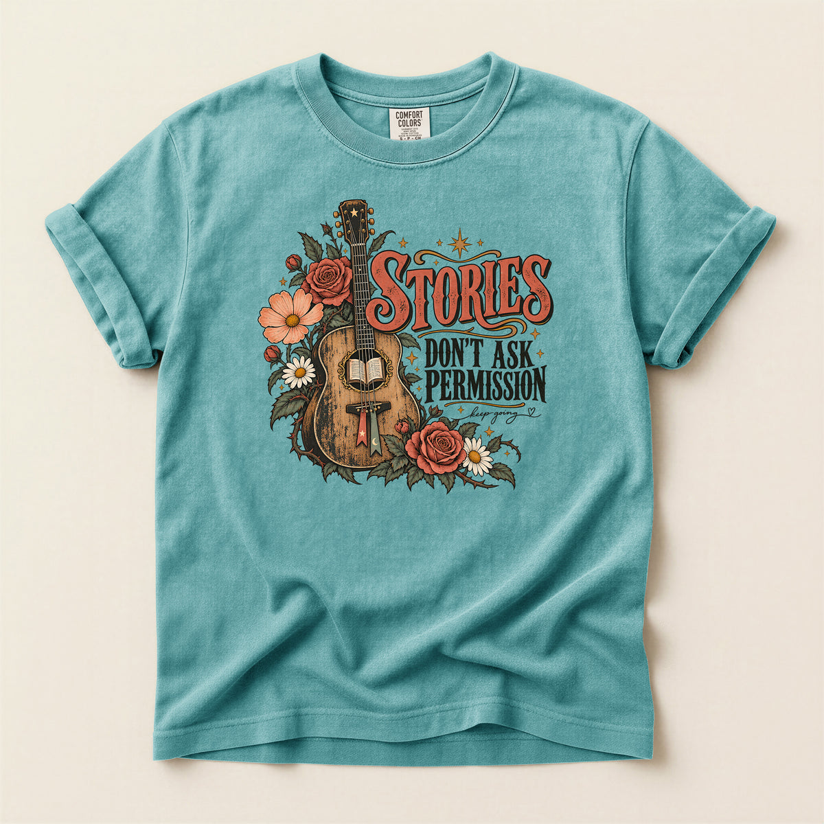 Stories Don't Ask Permission Guitar T-Shirt