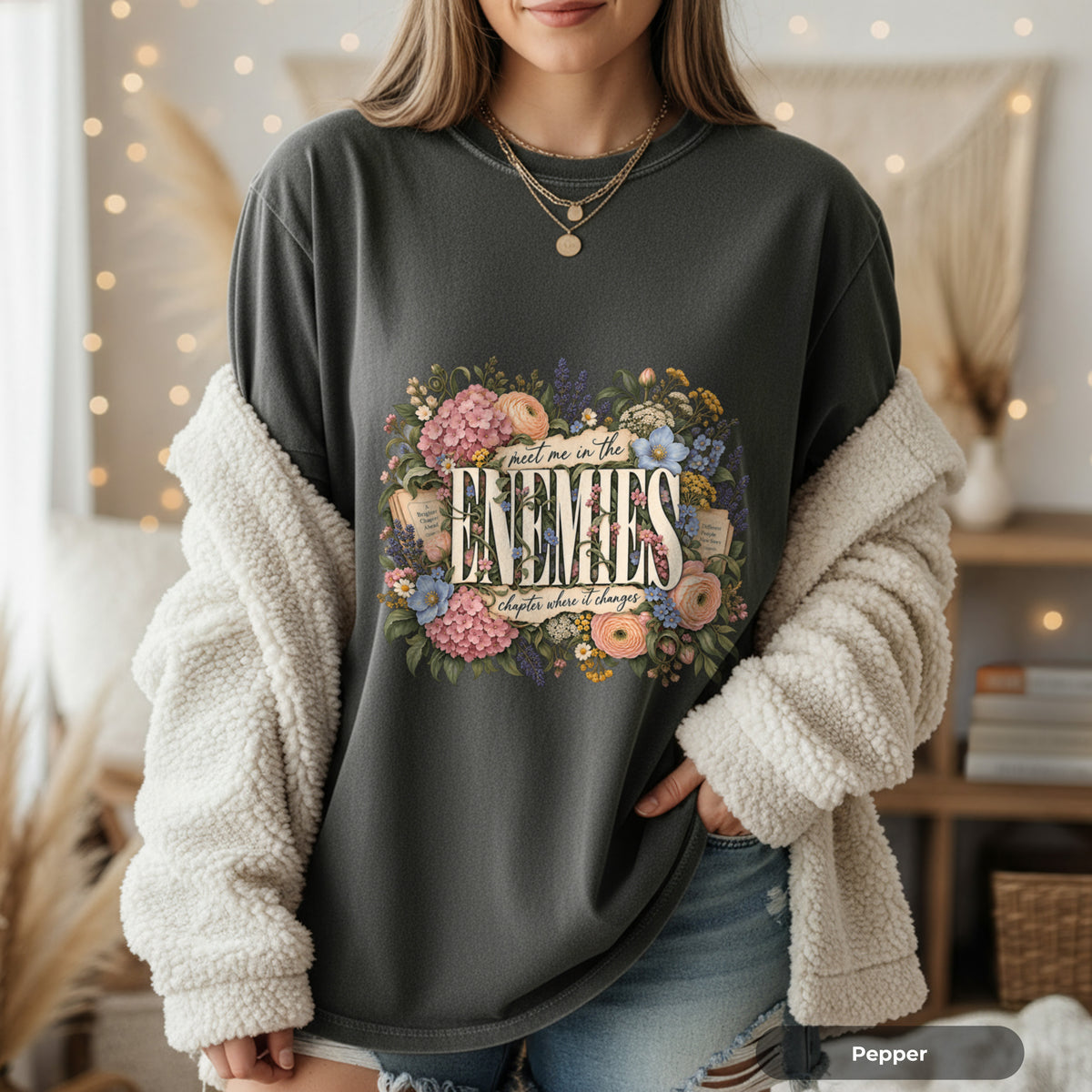 Enemies Floral Quote T-Shirt