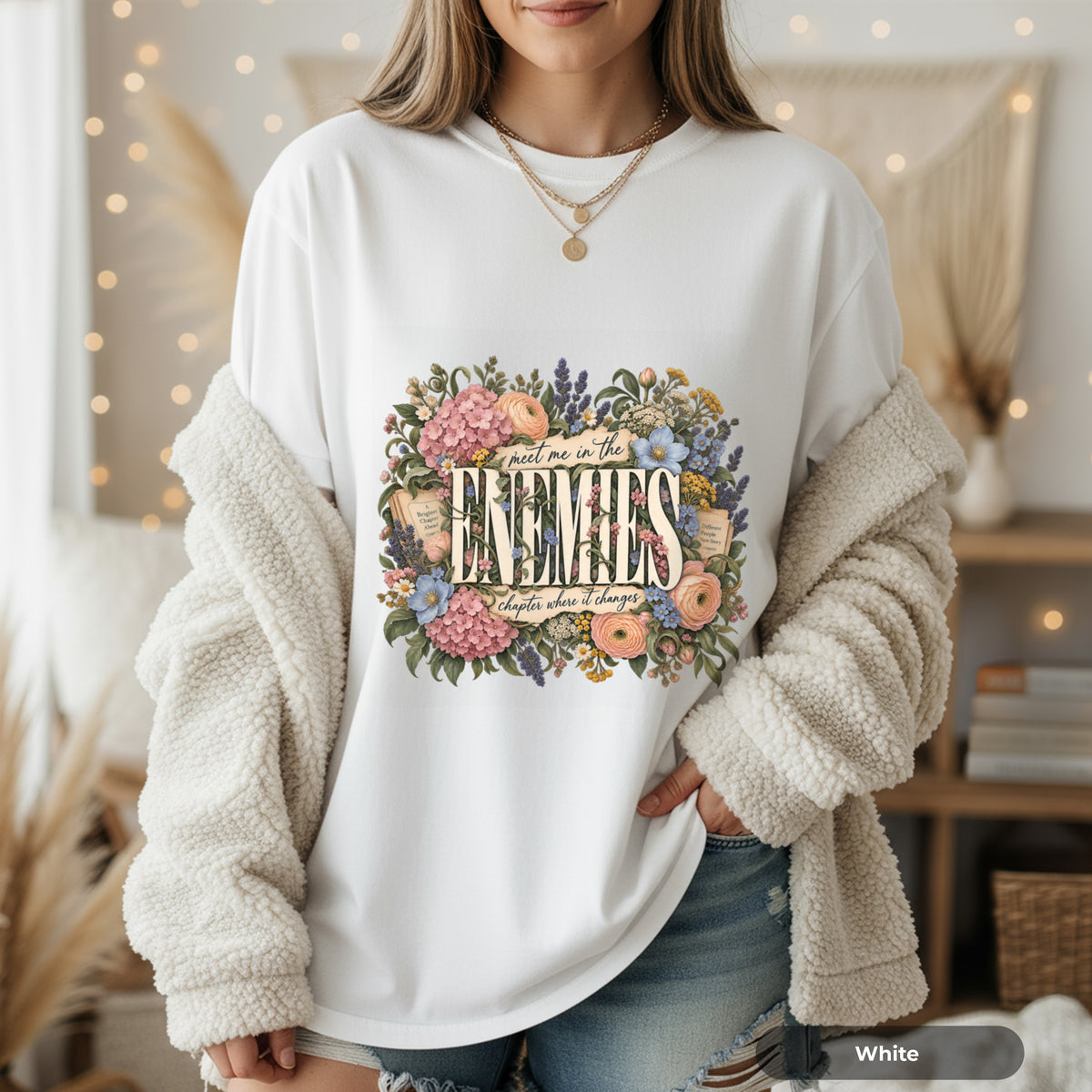 Enemies Floral Quote T-Shirt