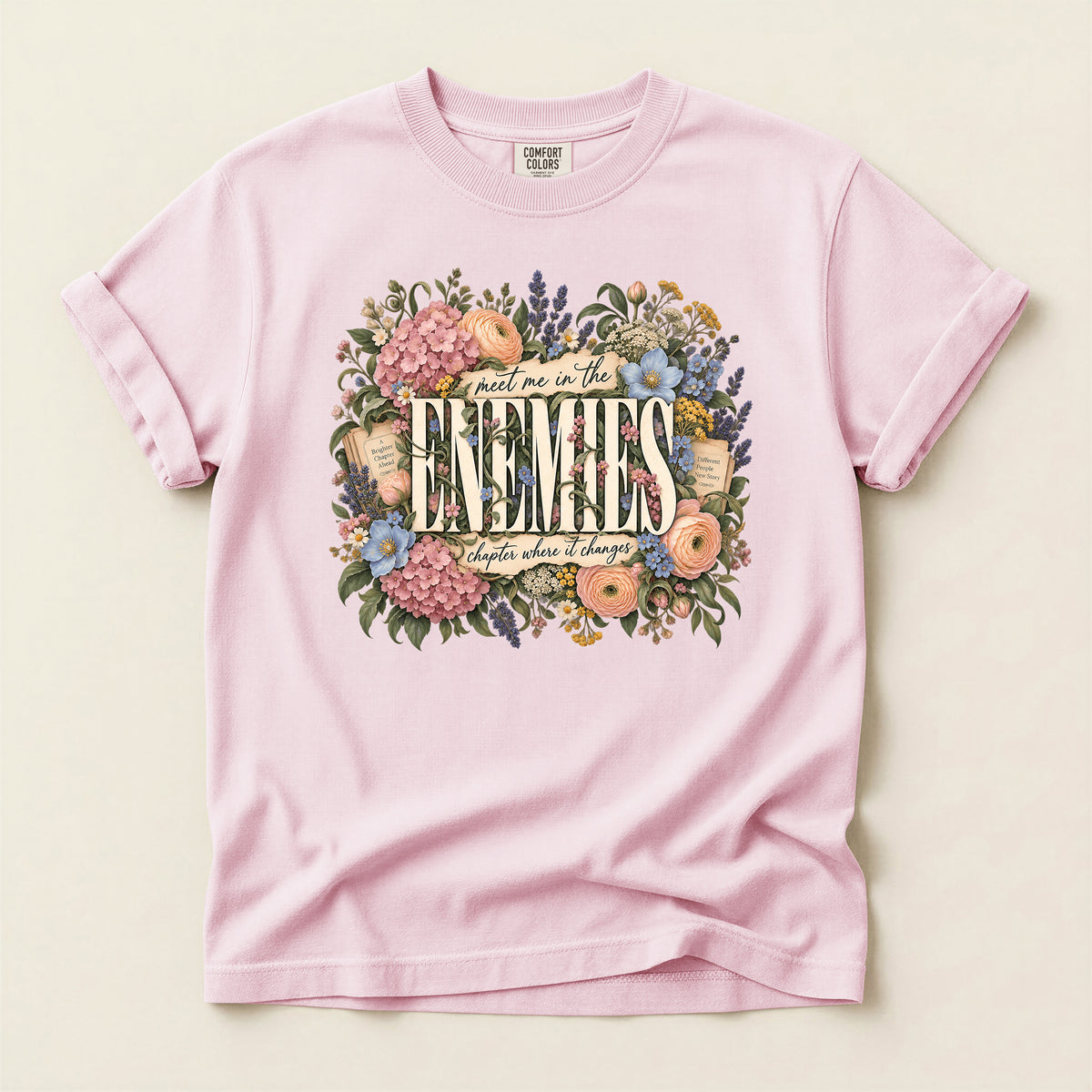 Enemies Floral Quote T-Shirt