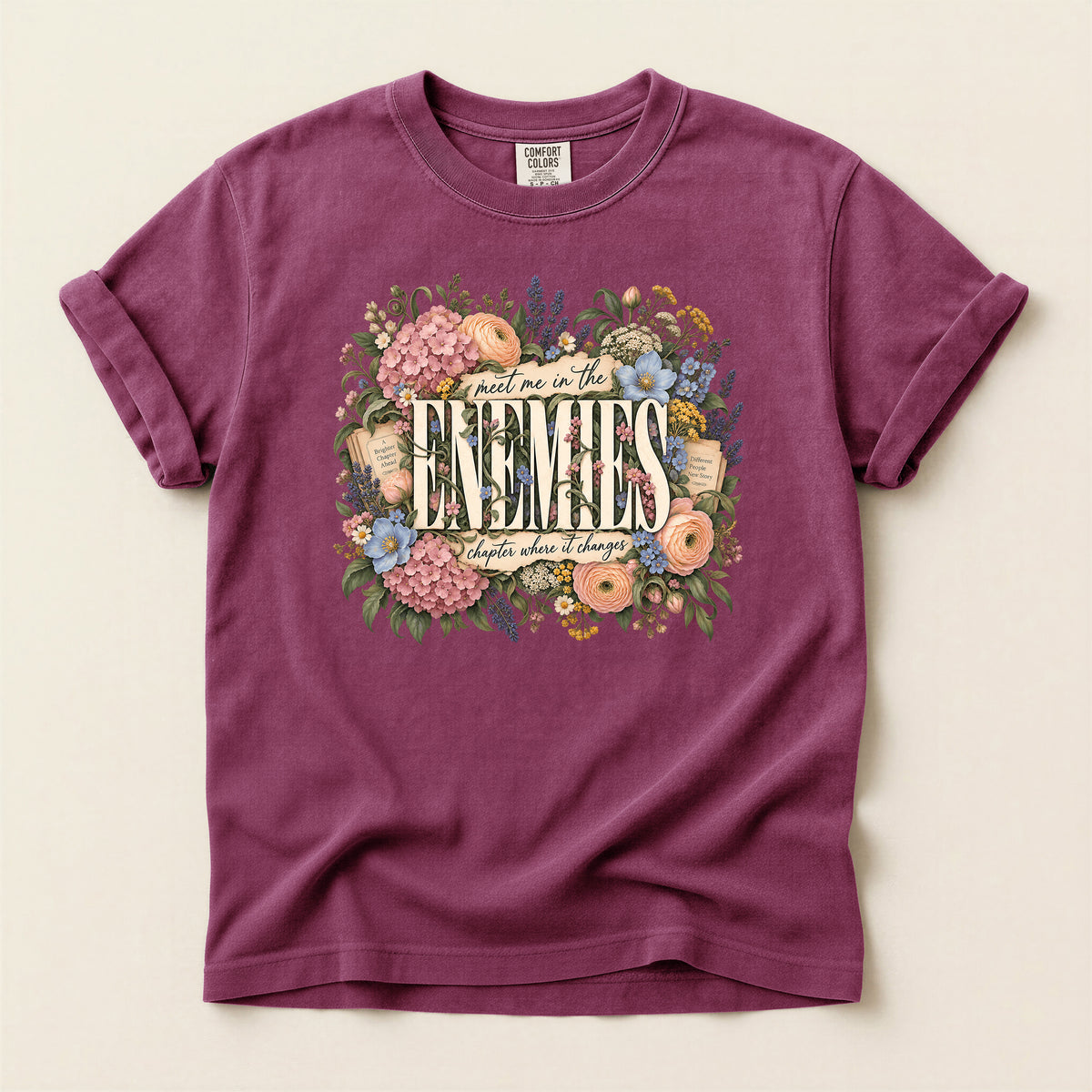 Enemies Floral Quote T-Shirt
