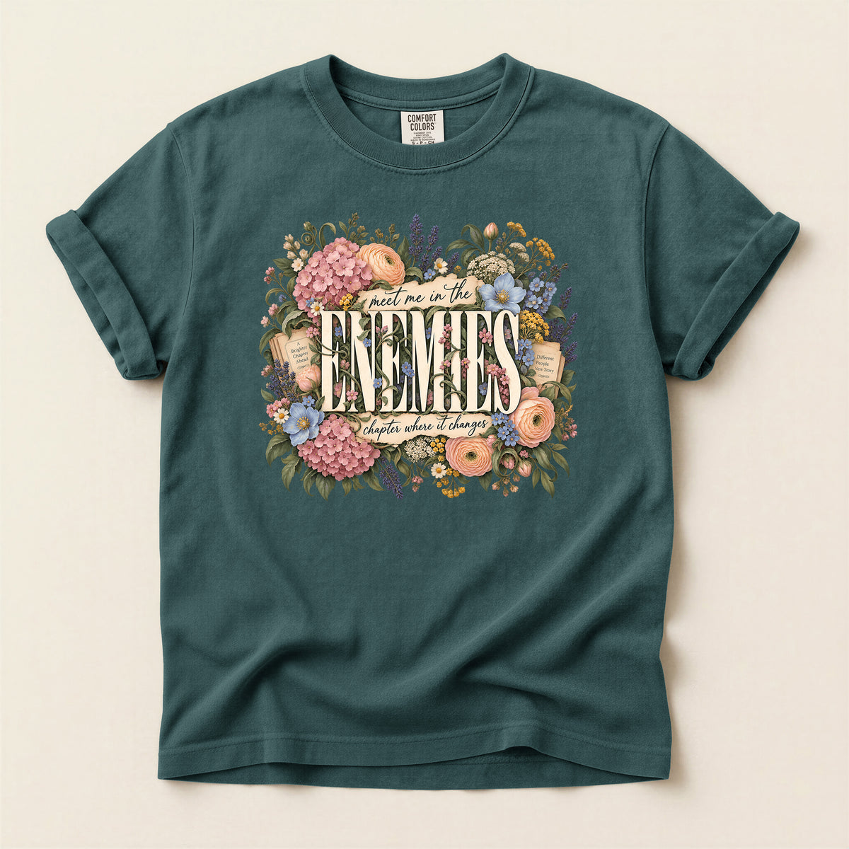 Enemies Floral Quote T-Shirt