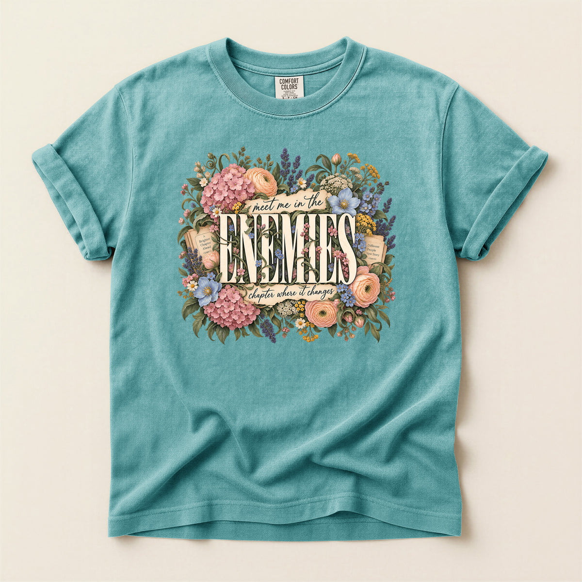 Enemies Floral Quote T-Shirt