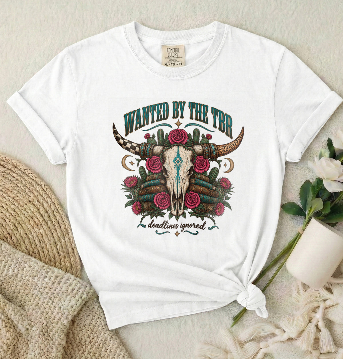 Wanted by the TBR Western Skull T-Shirt