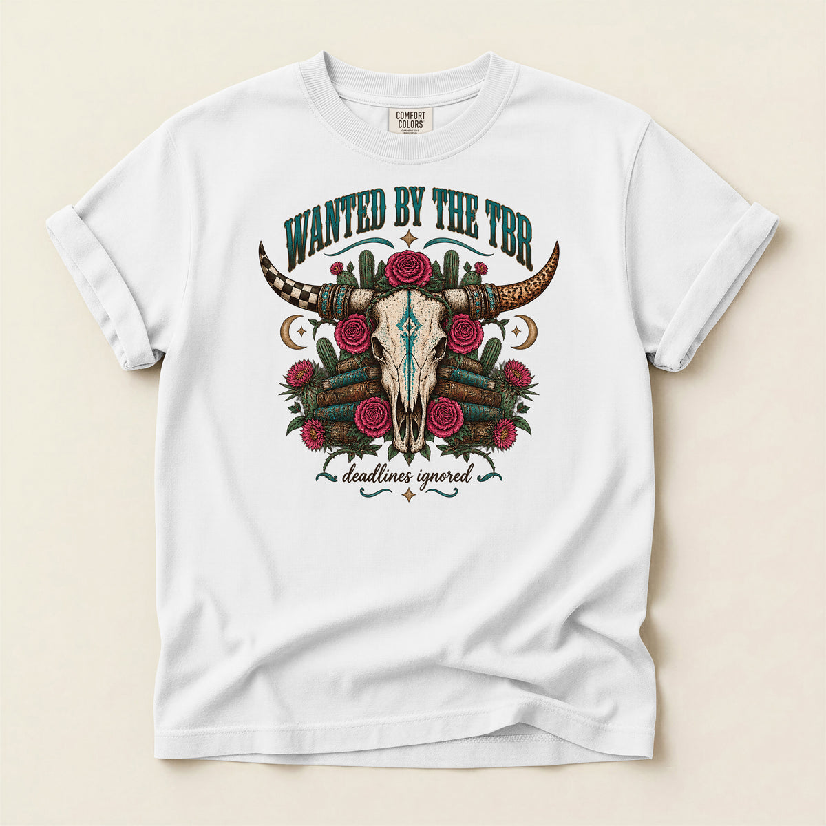 Wanted by the TBR Western Skull T-Shirt