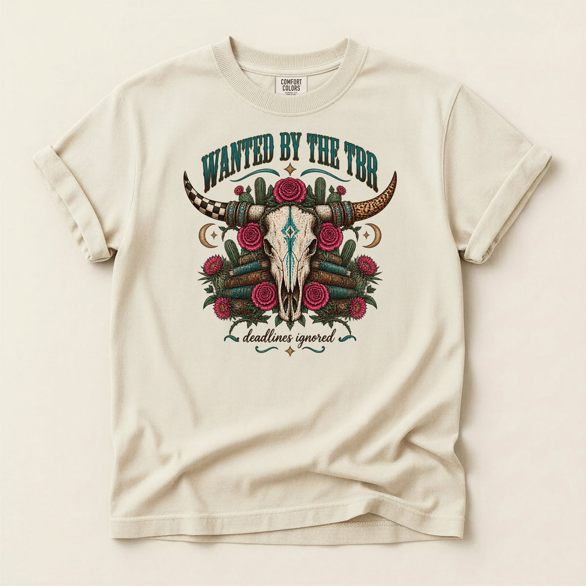 Wanted by the TBR Western Skull T-Shirt