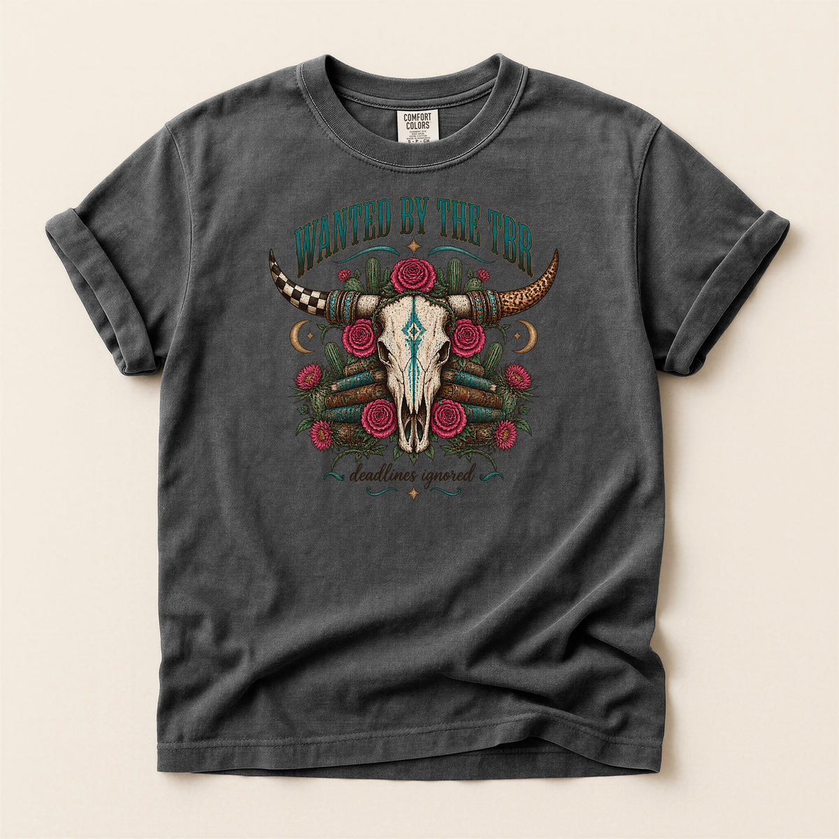 Wanted by the TBR Western Skull T-Shirt