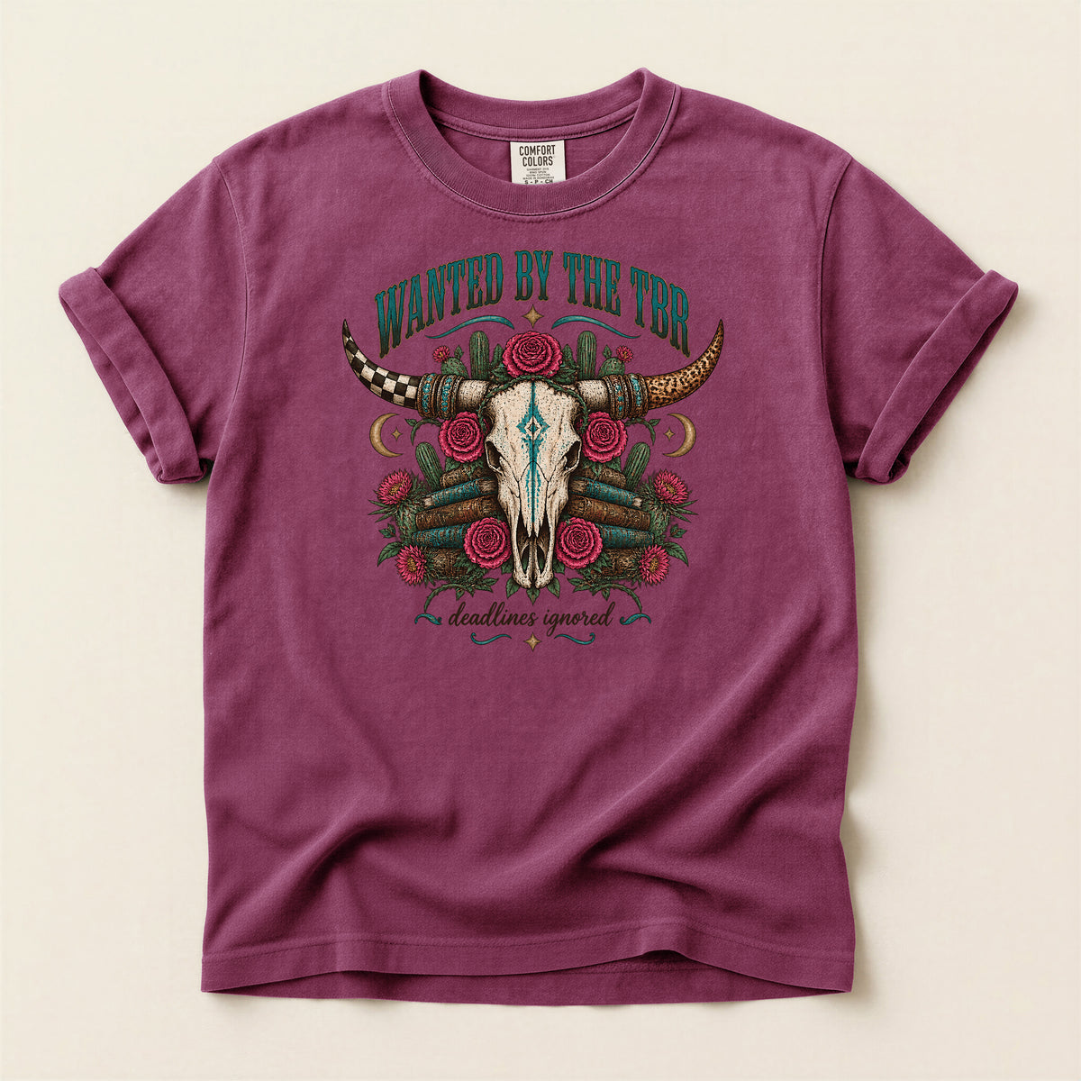 Wanted by the TBR Western Skull T-Shirt