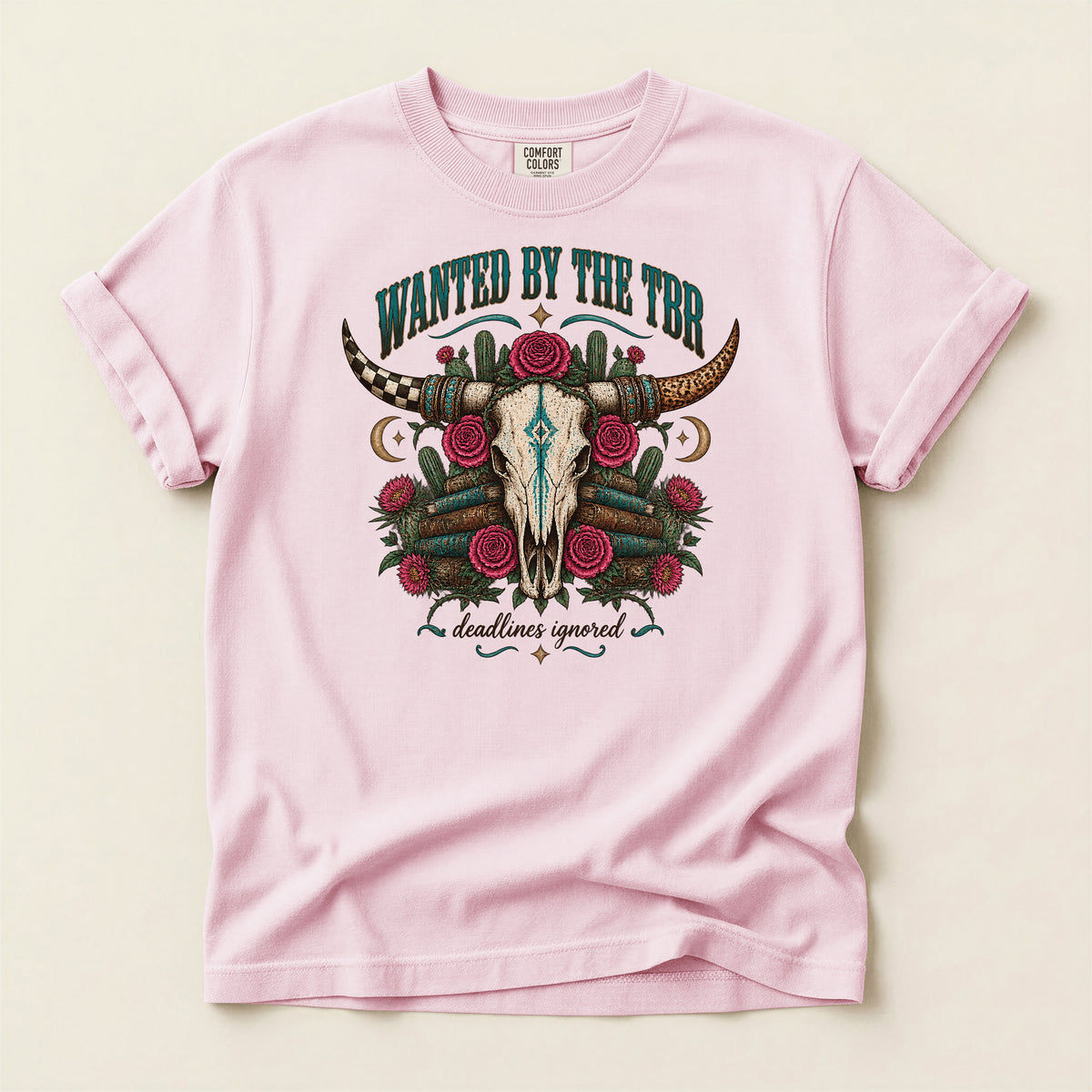 Wanted by the TBR Western Skull T-Shirt