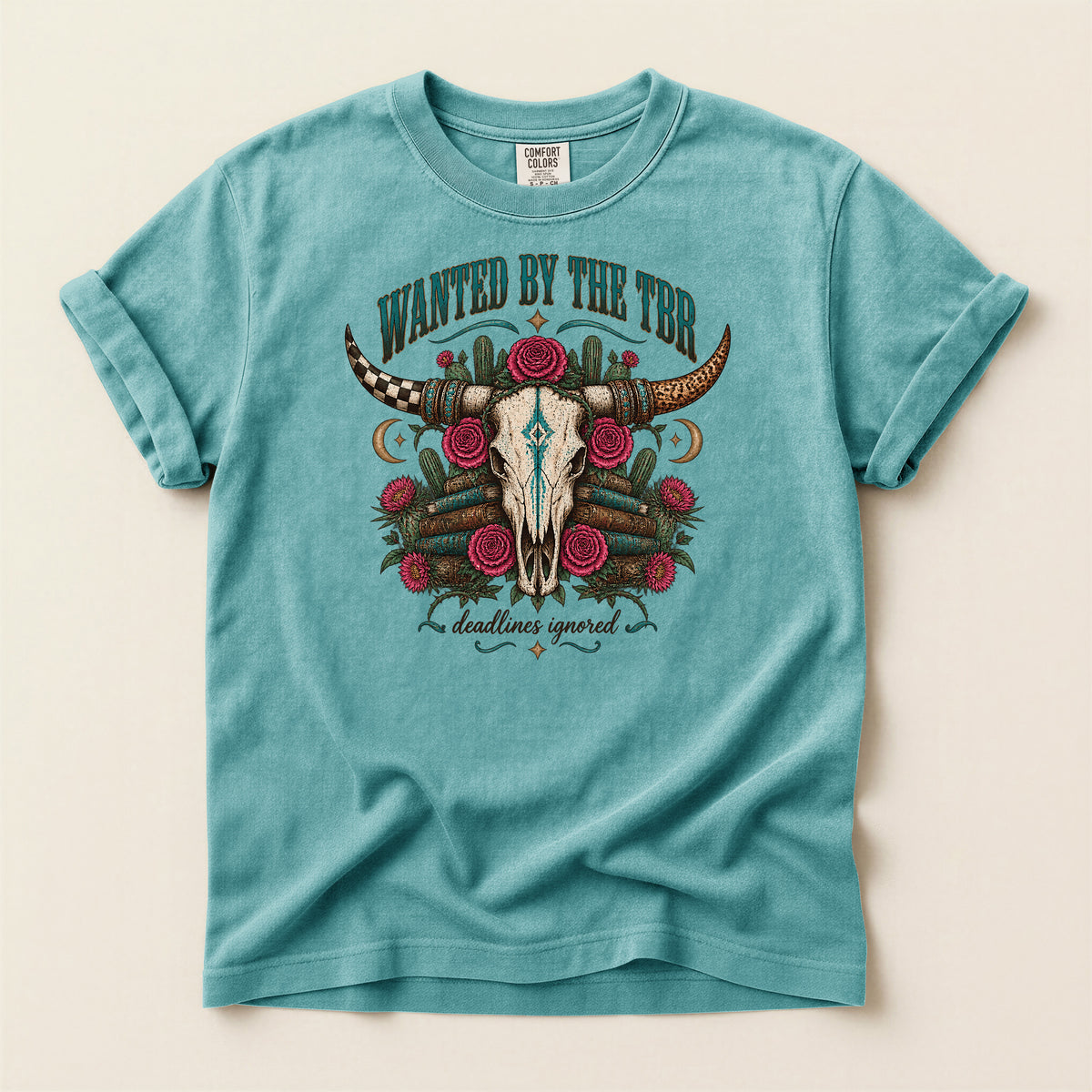 Wanted by the TBR Western Skull T-Shirt