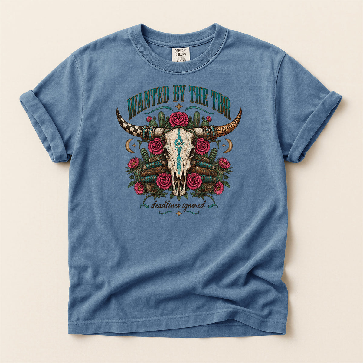 Wanted by the TBR Western Skull T-Shirt