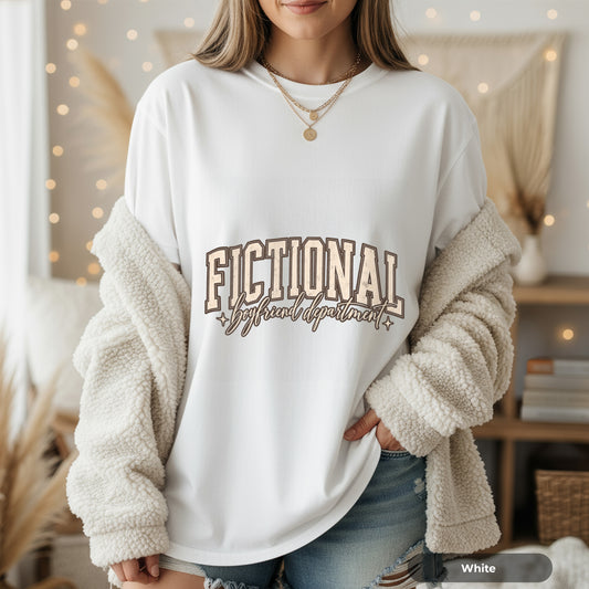 Fictional Graphic T-Shirt – Vintage Script Book Lover Tee