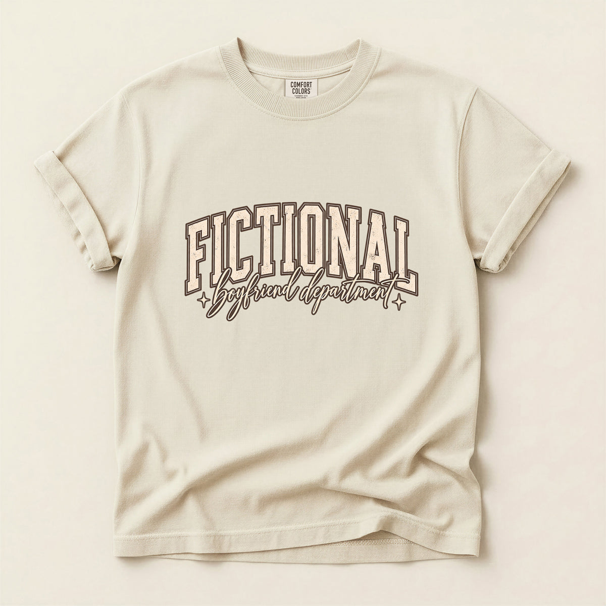 Fictional Graphic T-Shirt – Vintage Script Book Lover Tee