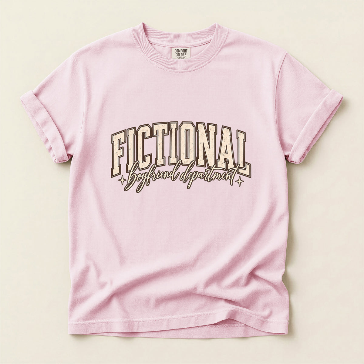 Fictional Graphic T-Shirt – Vintage Script Book Lover Tee