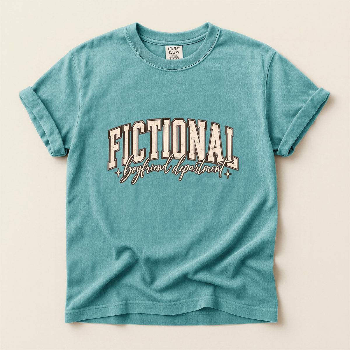 Fictional Graphic T-Shirt – Vintage Script Book Lover Tee