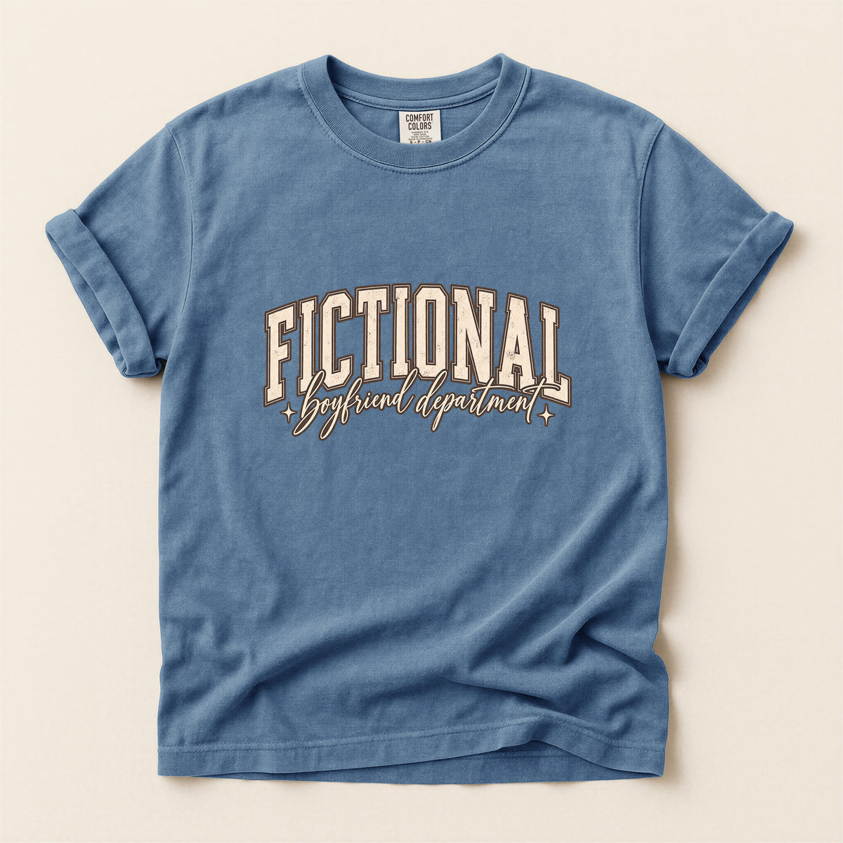 Fictional Graphic T-Shirt – Vintage Script Book Lover Tee