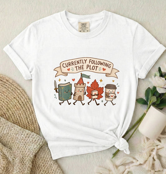 Currently Following the Plot Funny Bookish T-Shirt