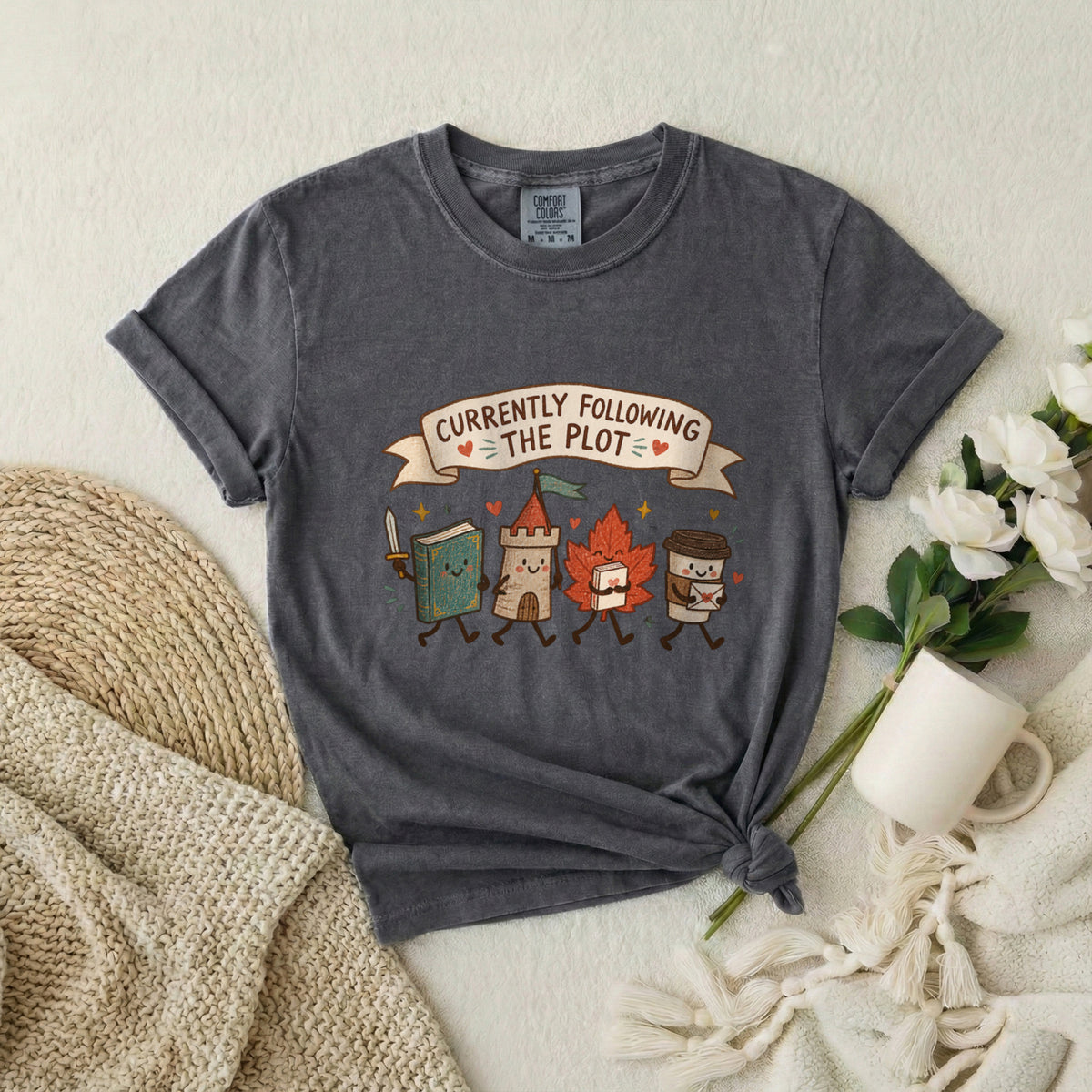 Currently Following the Plot Funny Bookish T-Shirt