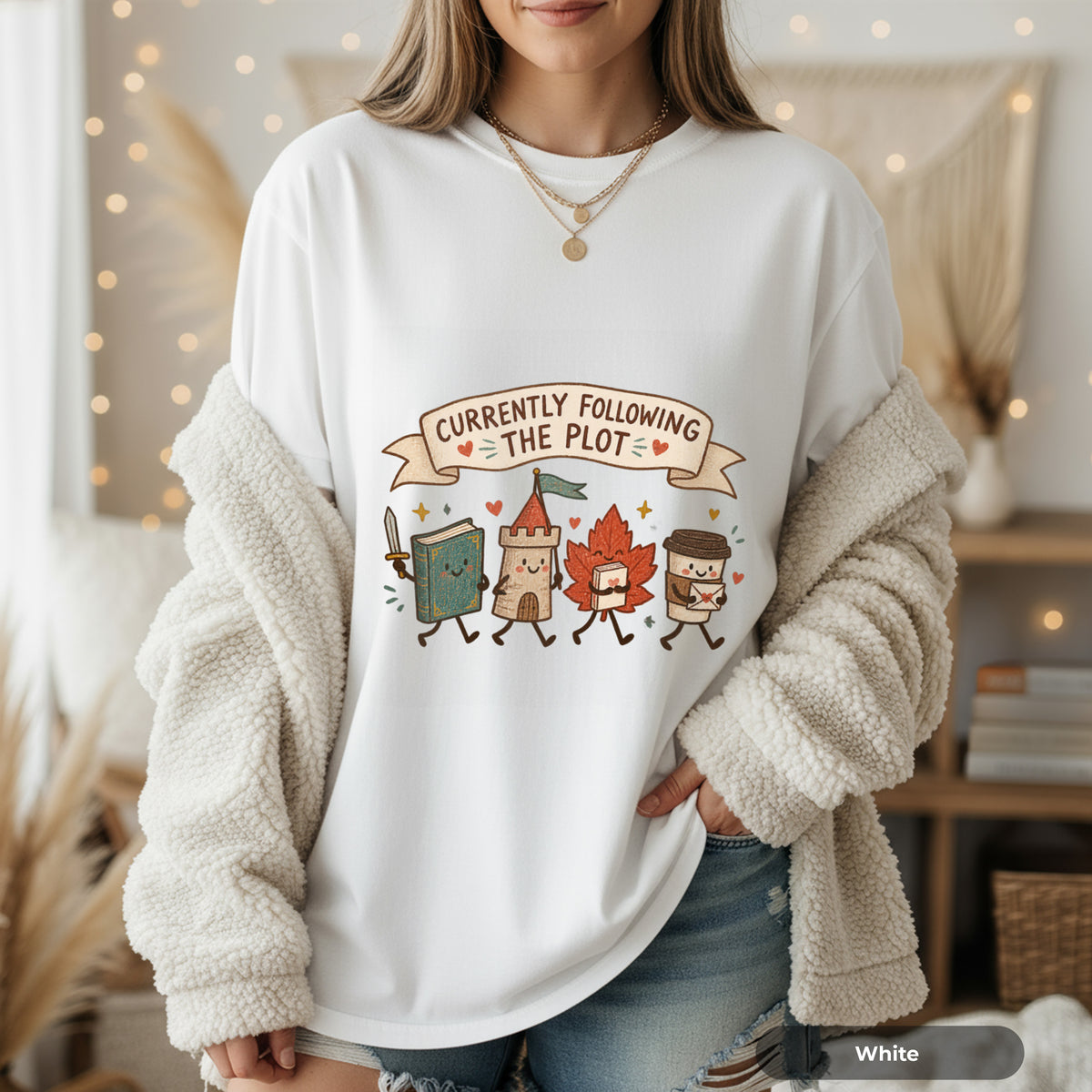 Currently Following the Plot Funny Bookish T-Shirt