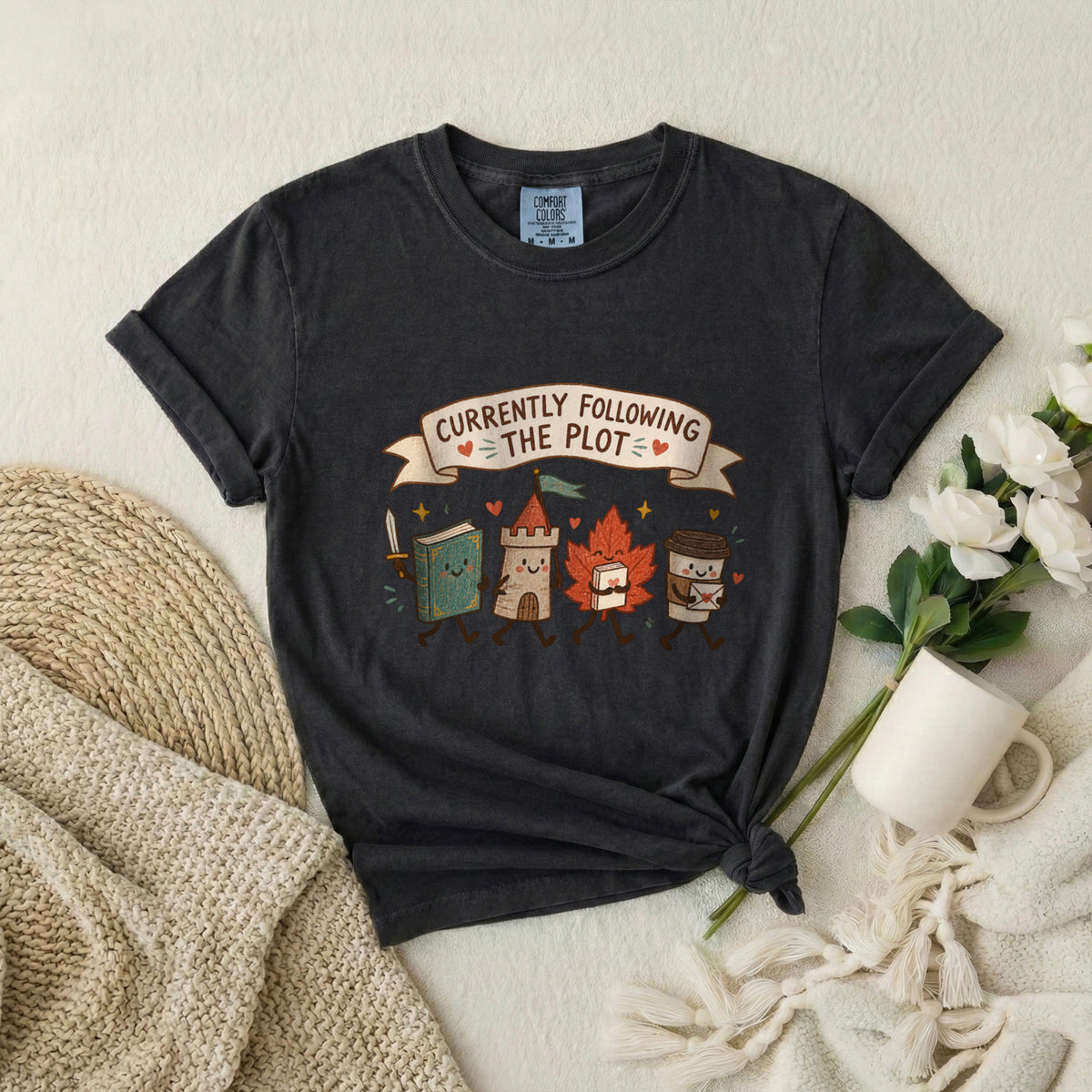 Currently Following the Plot Funny Bookish T-Shirt