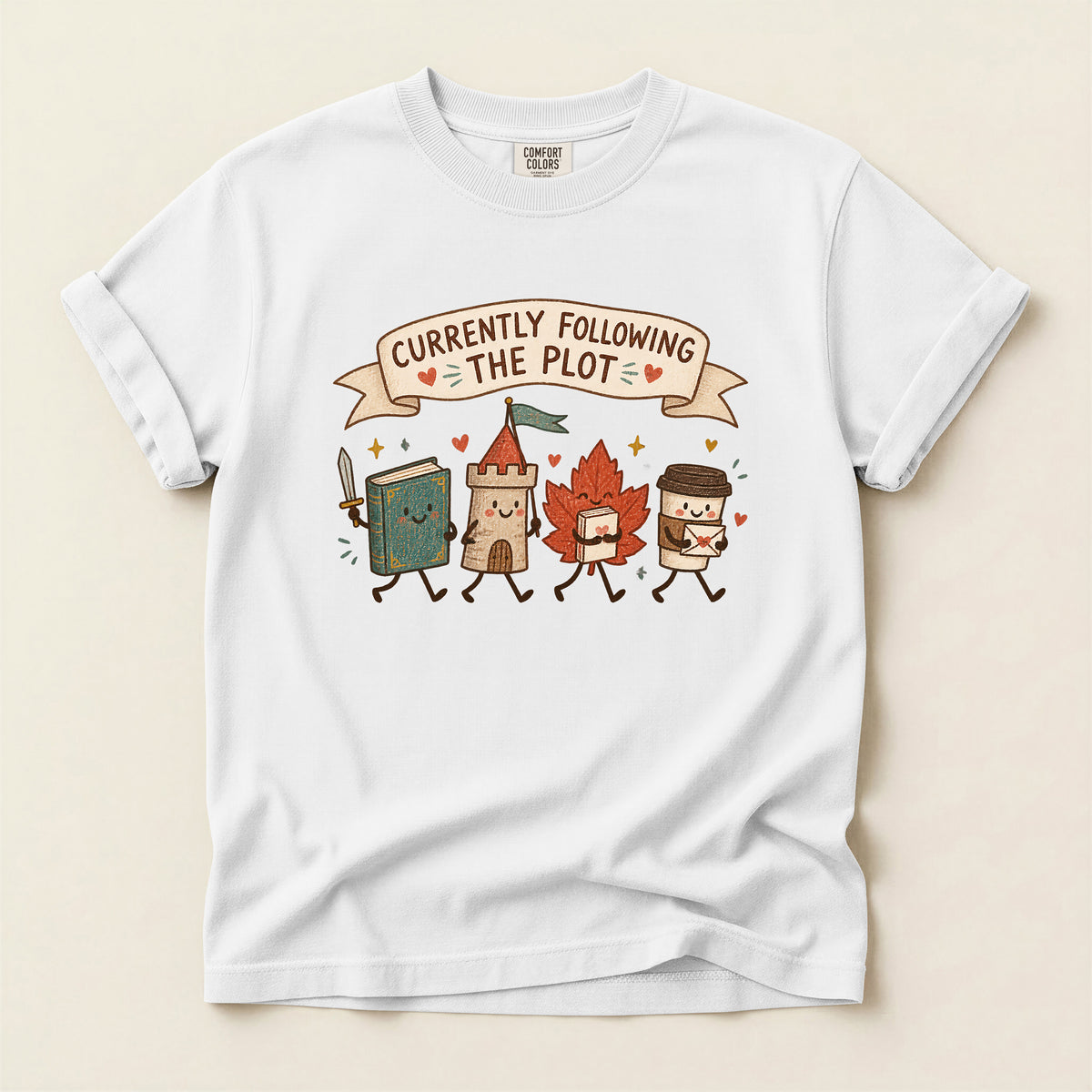 Currently Following the Plot Funny Bookish T-Shirt