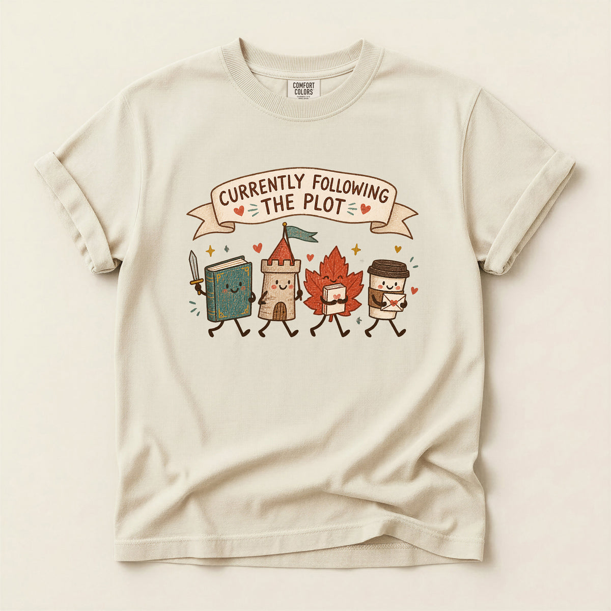 Currently Following the Plot Funny Bookish T-Shirt
