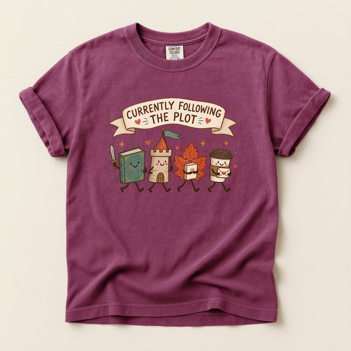 Currently Following the Plot Funny Bookish T-Shirt
