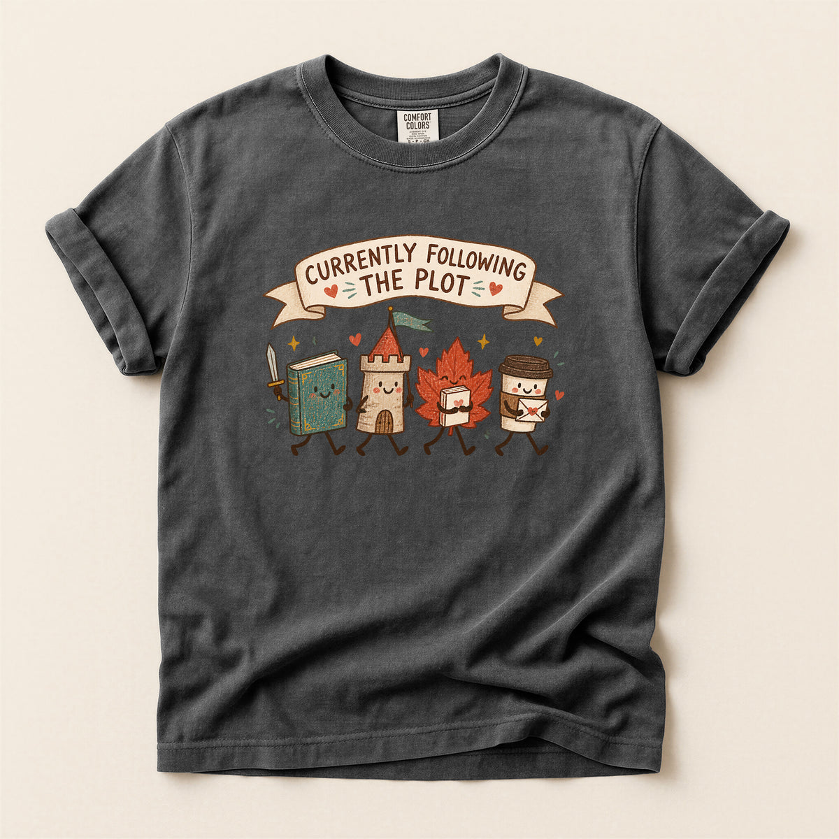 Currently Following the Plot Funny Bookish T-Shirt