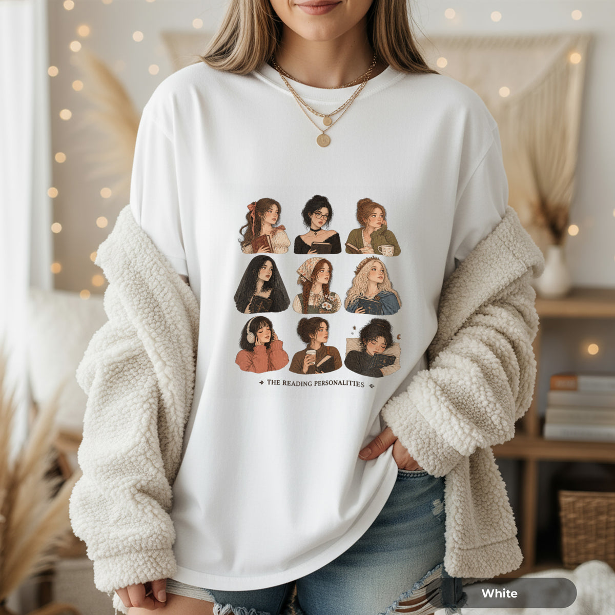 Women’s Portrait Collage Graphic T-Shirt