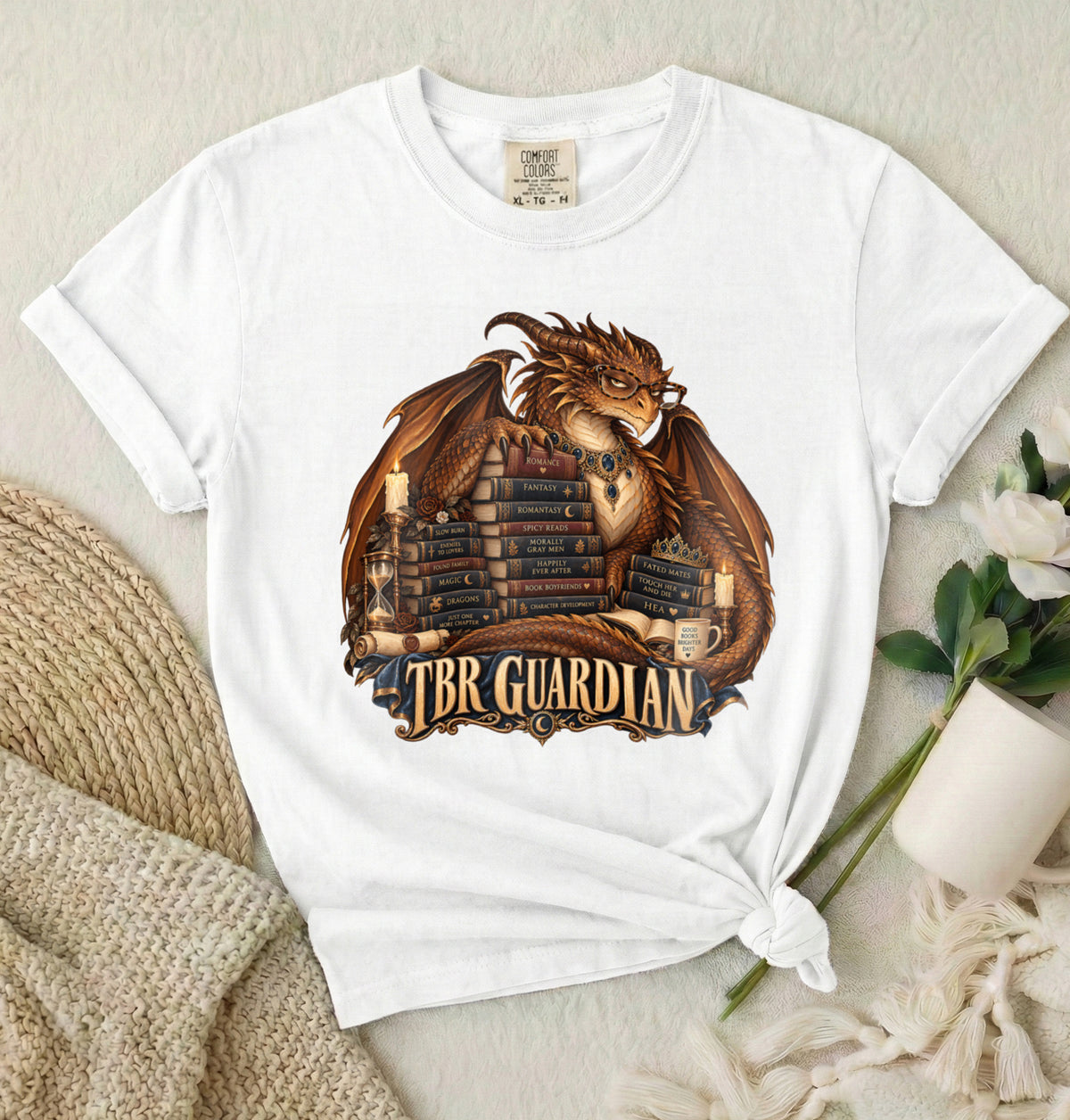 TBR Guardian Dragon Fantasy Book Lover