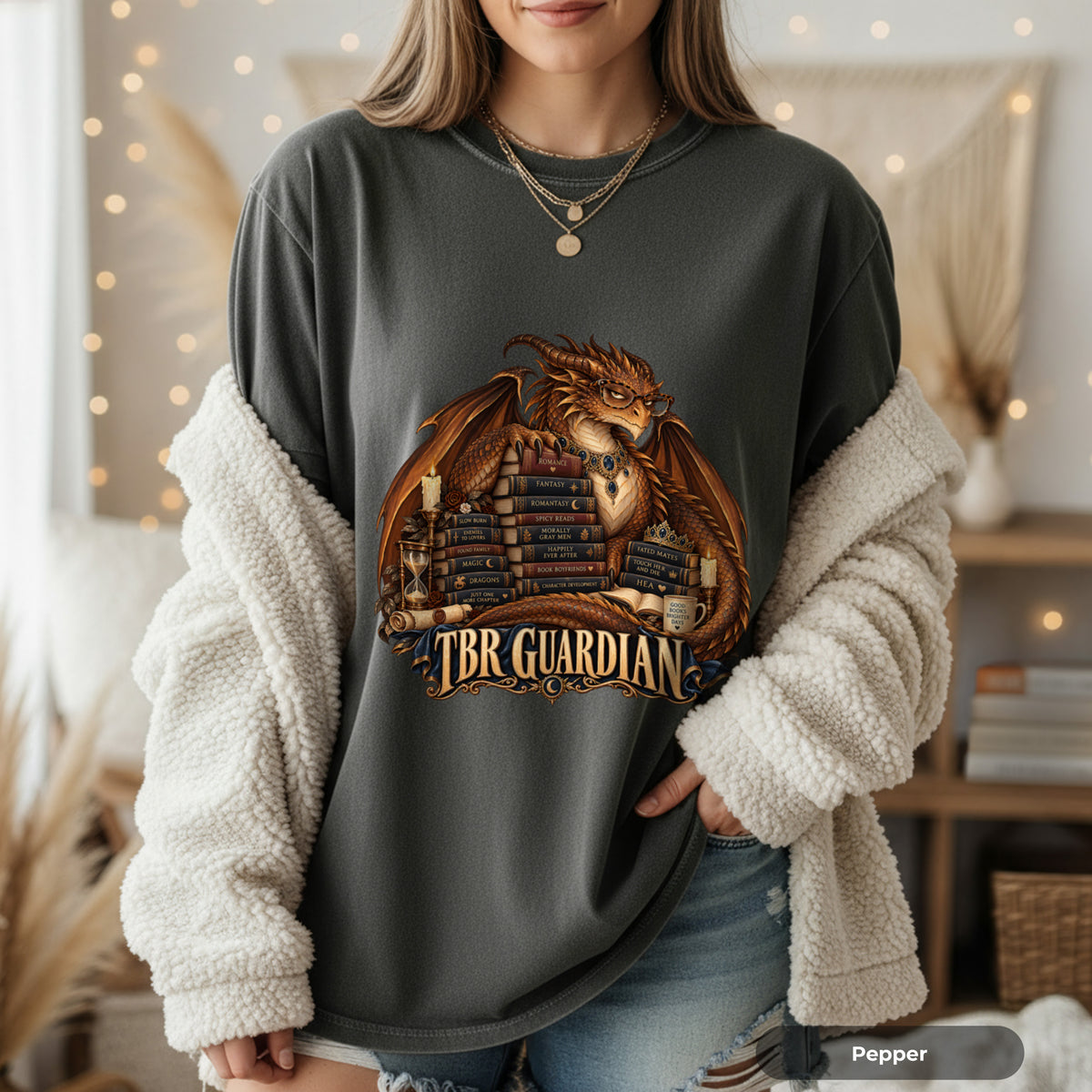 TBR Guardian Dragon Fantasy Book Lover