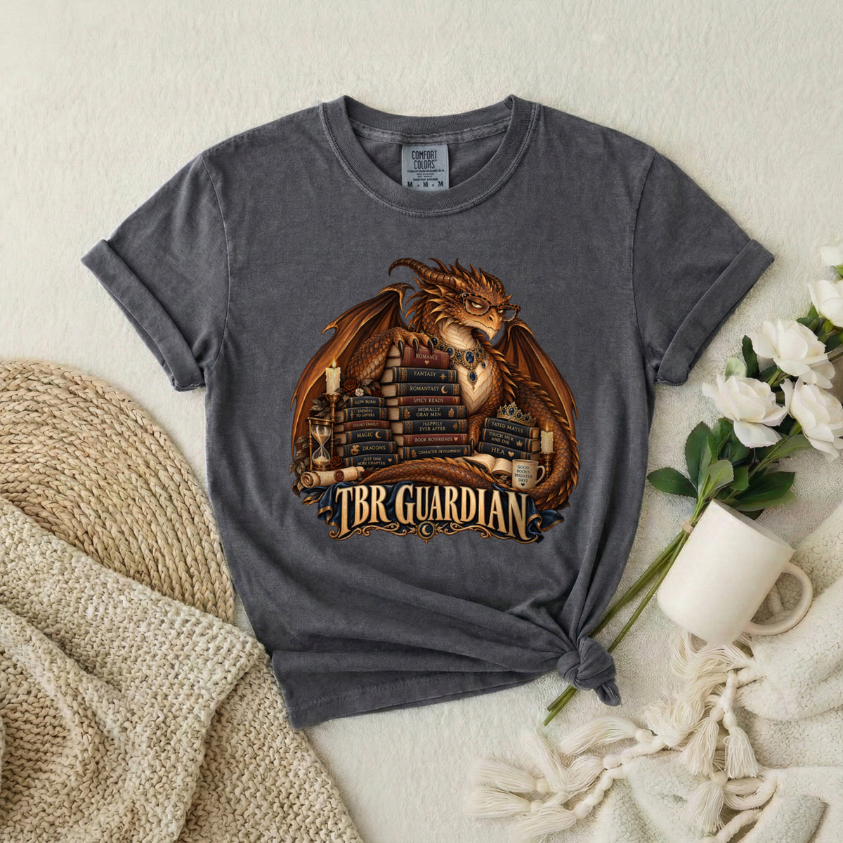 TBR Guardian Dragon Fantasy Book Lover