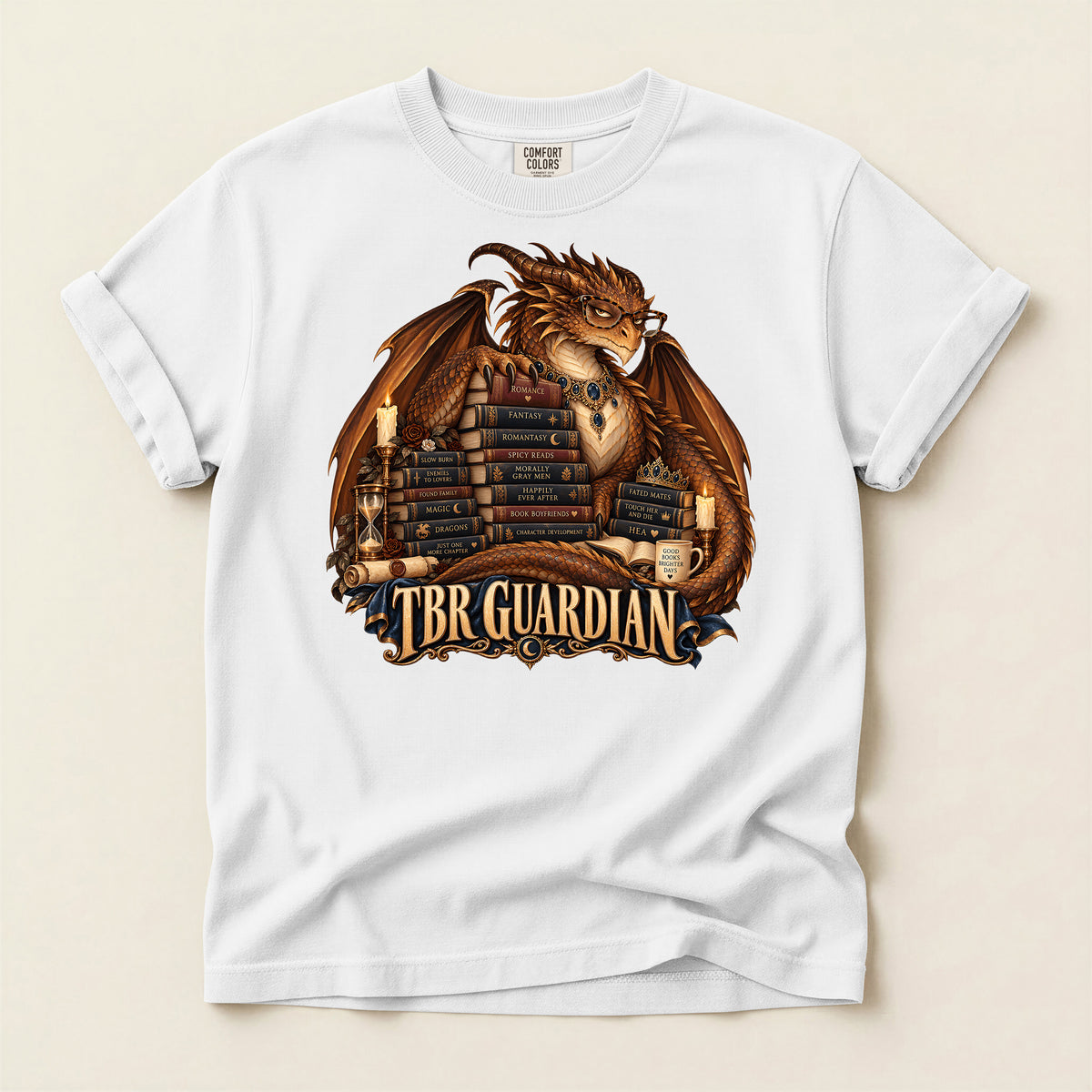 TBR Guardian Dragon Fantasy Book Lover