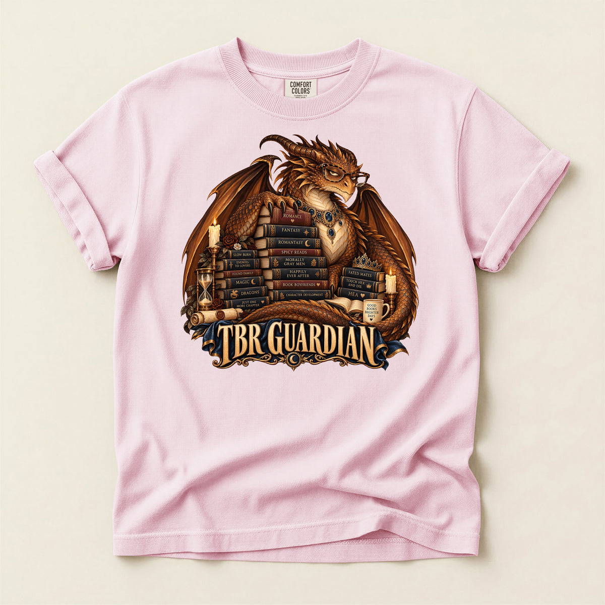 TBR Guardian Dragon Fantasy Book Lover