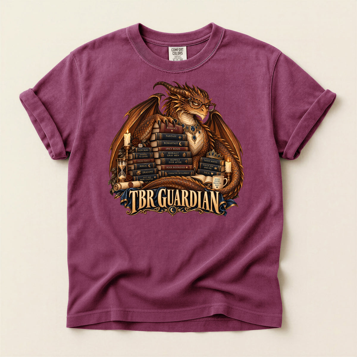 TBR Guardian Dragon Fantasy Book Lover