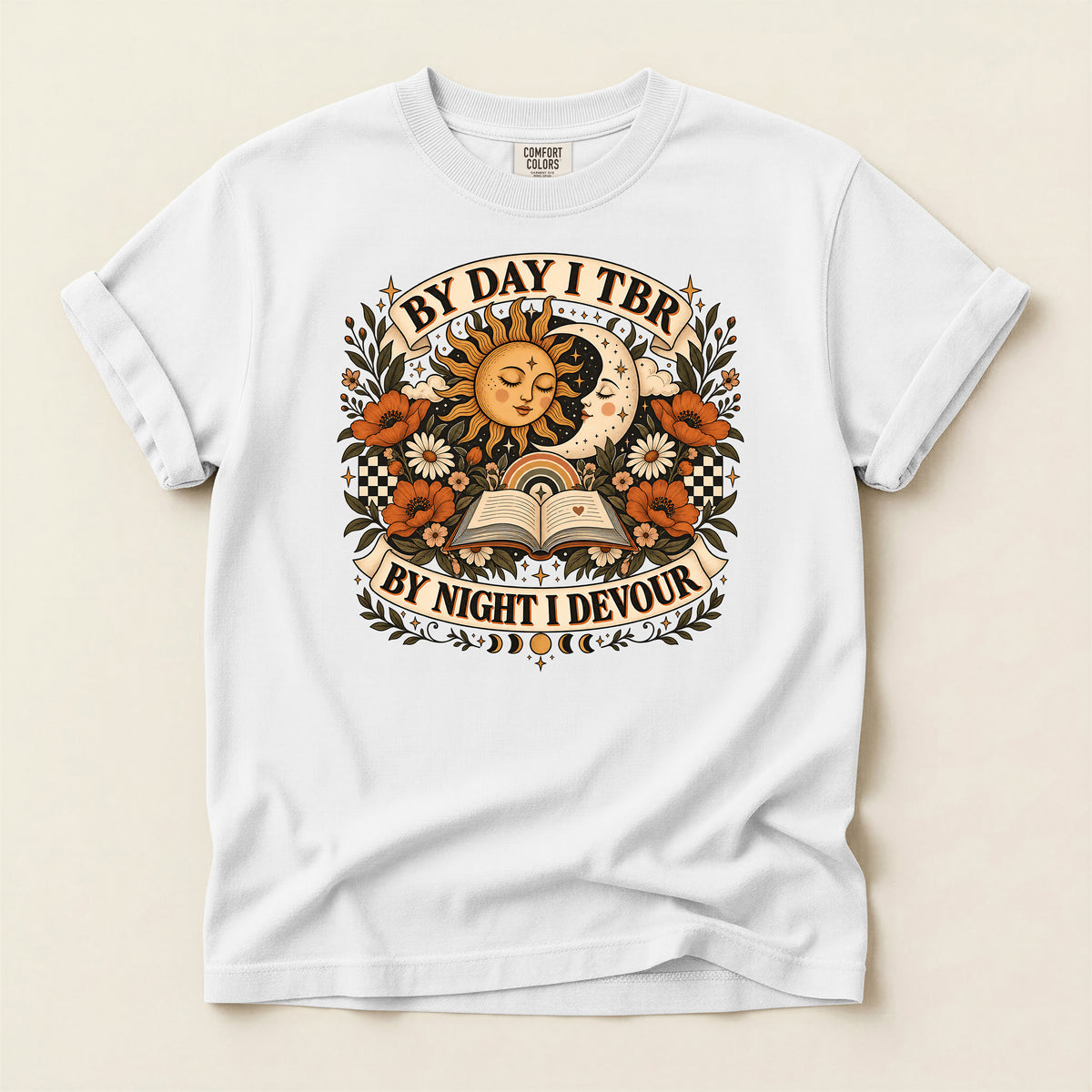 By Day I’ll Be There By Night I Devour Book Lover T-Shirt