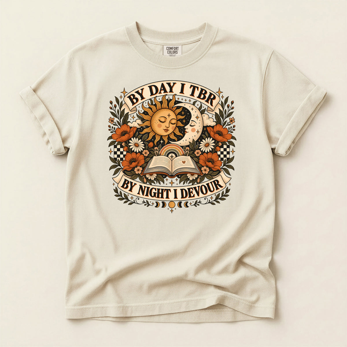 By Day I’ll Be There By Night I Devour Book Lover T-Shirt