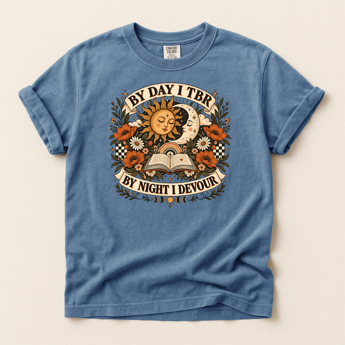 By Day I’ll Be There By Night I Devour Book Lover T-Shirt