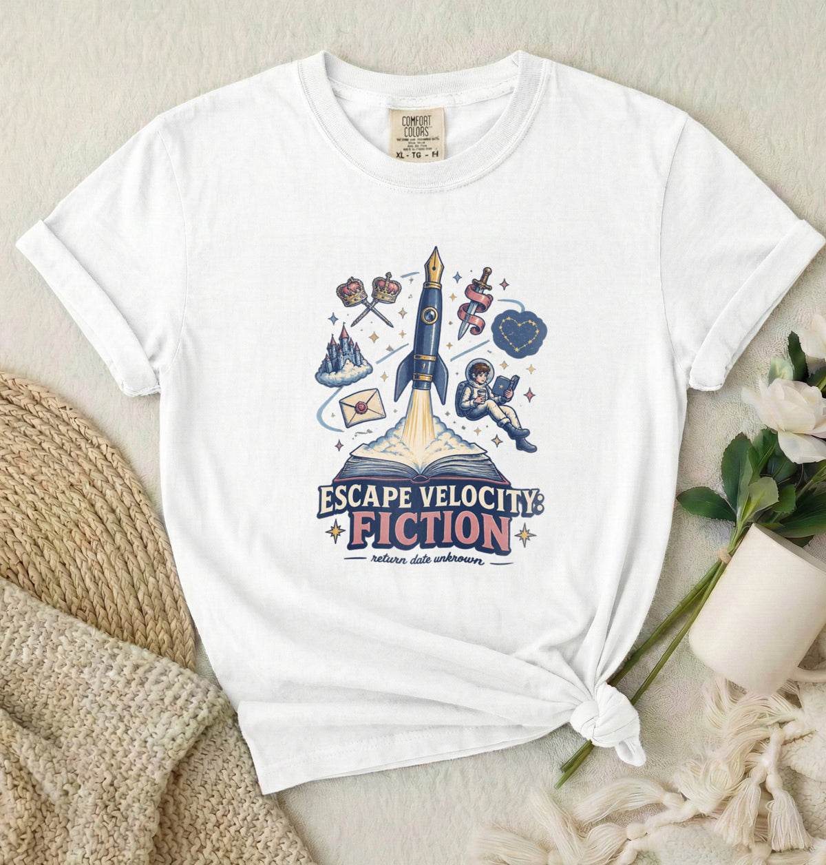 Escape Velocity Fiction Space Adventure T-Shirt