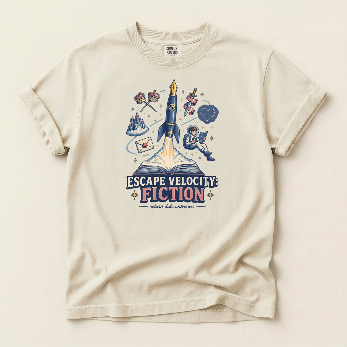 Escape Velocity Fiction Space Adventure T-Shirt