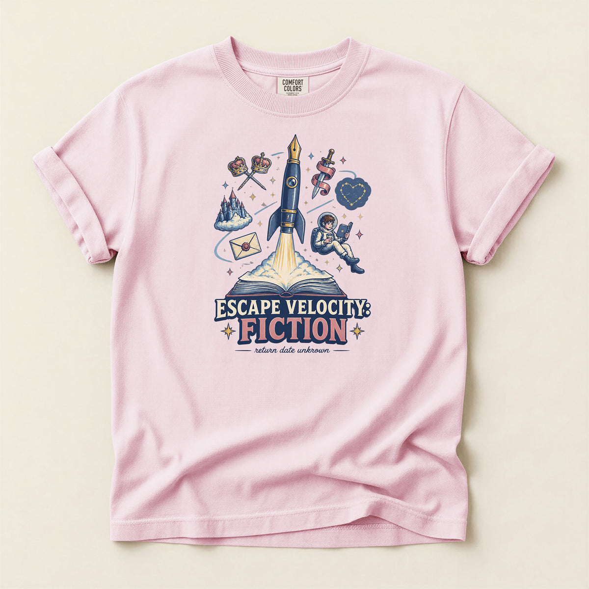 Escape Velocity Fiction Space Adventure T-Shirt