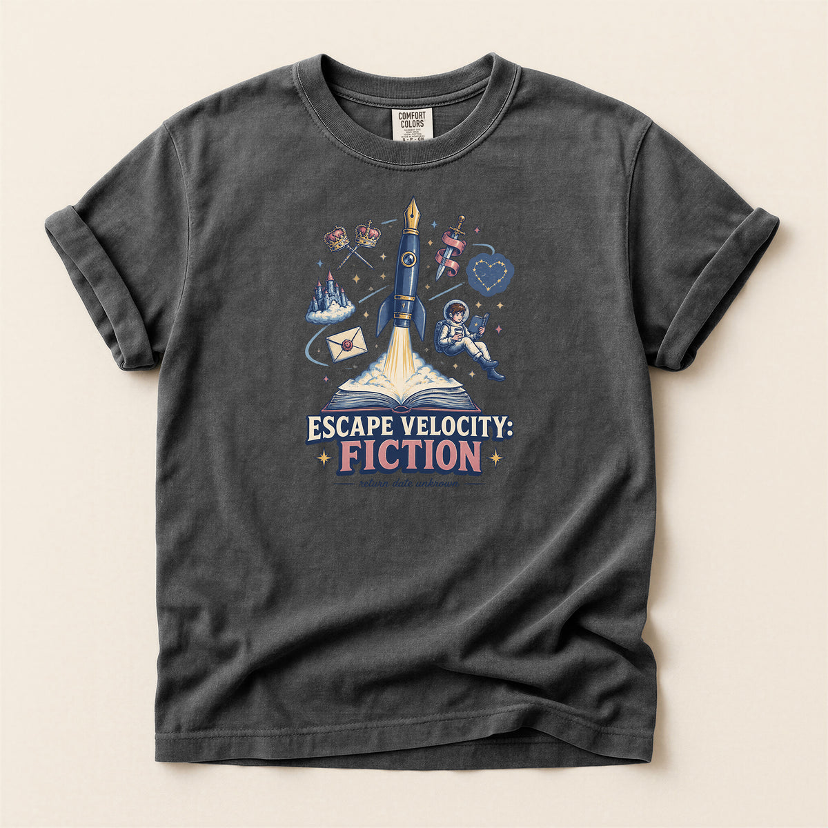 Escape Velocity Fiction Space Adventure T-Shirt