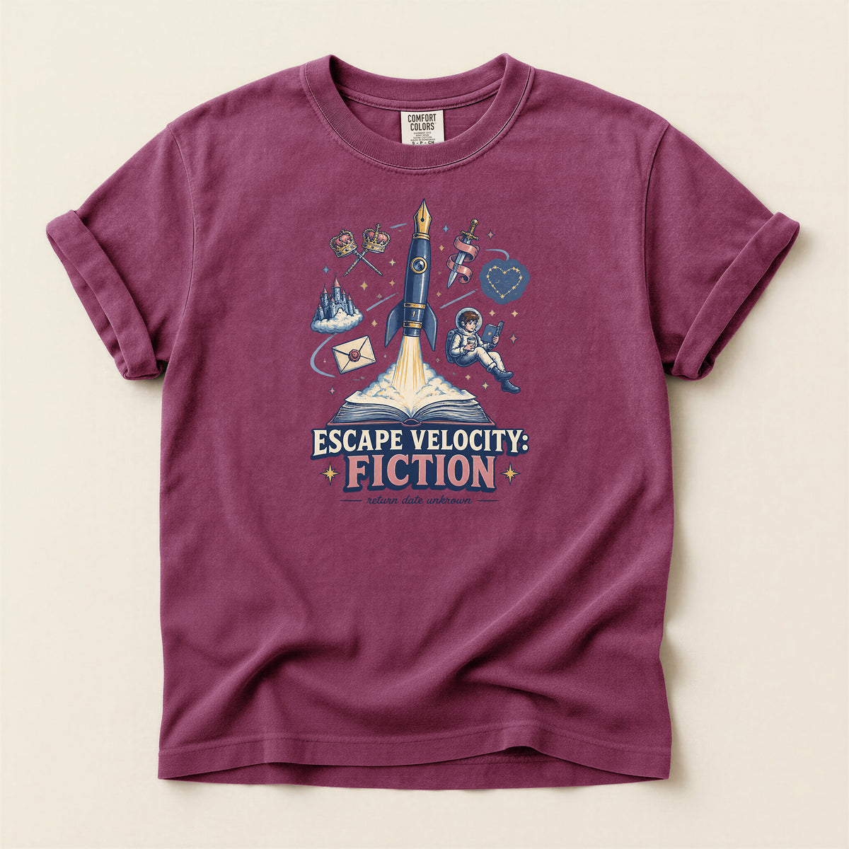 Escape Velocity Fiction Space Adventure T-Shirt