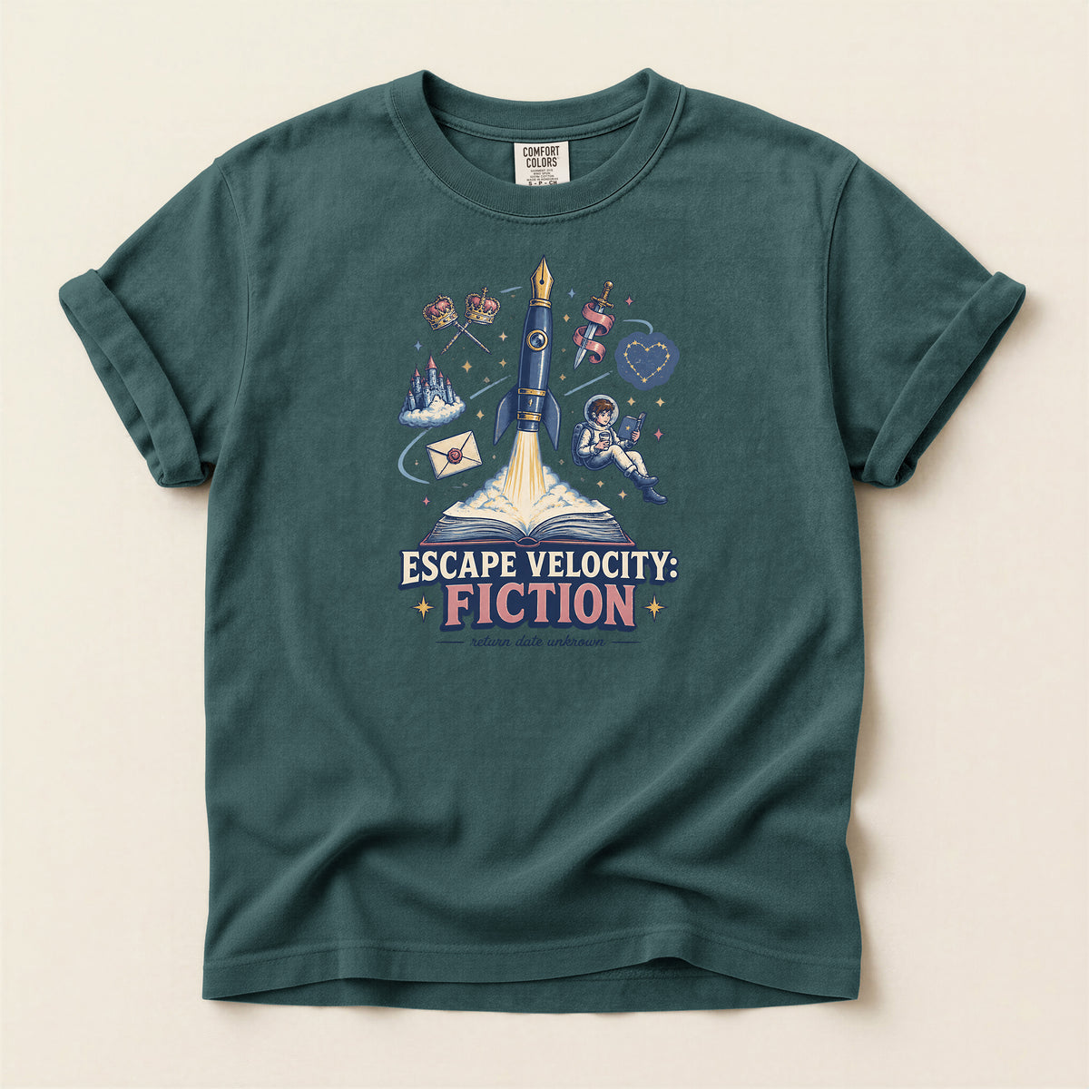 Escape Velocity Fiction Space Adventure T-Shirt