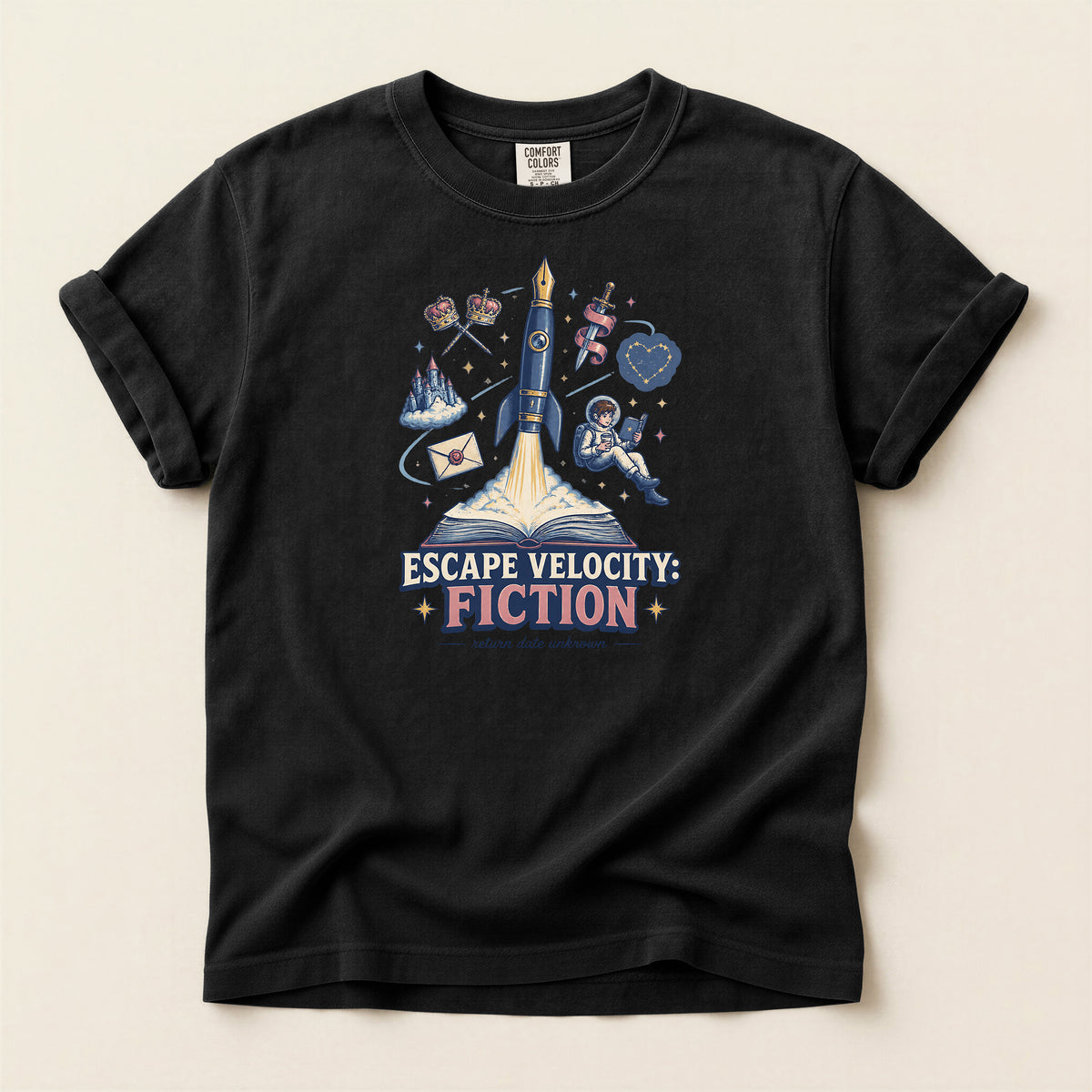 Escape Velocity Fiction Space Adventure T-Shirt