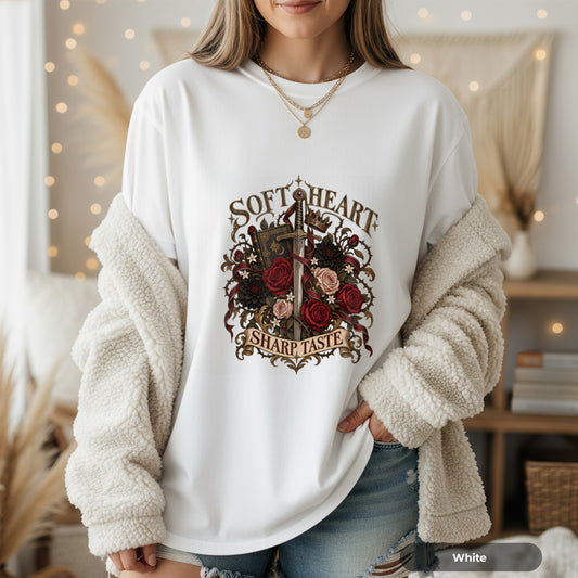 Soft Heart Sharp Taste Gothic Rose T-Shirt