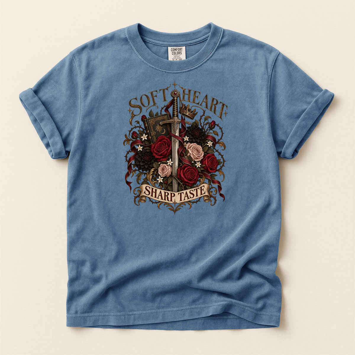 Soft Heart Sharp Taste Gothic Rose T-Shirt
