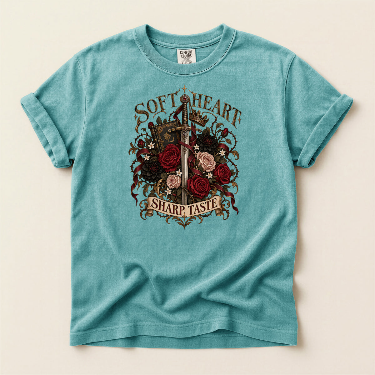 Soft Heart Sharp Taste Gothic Rose T-Shirt