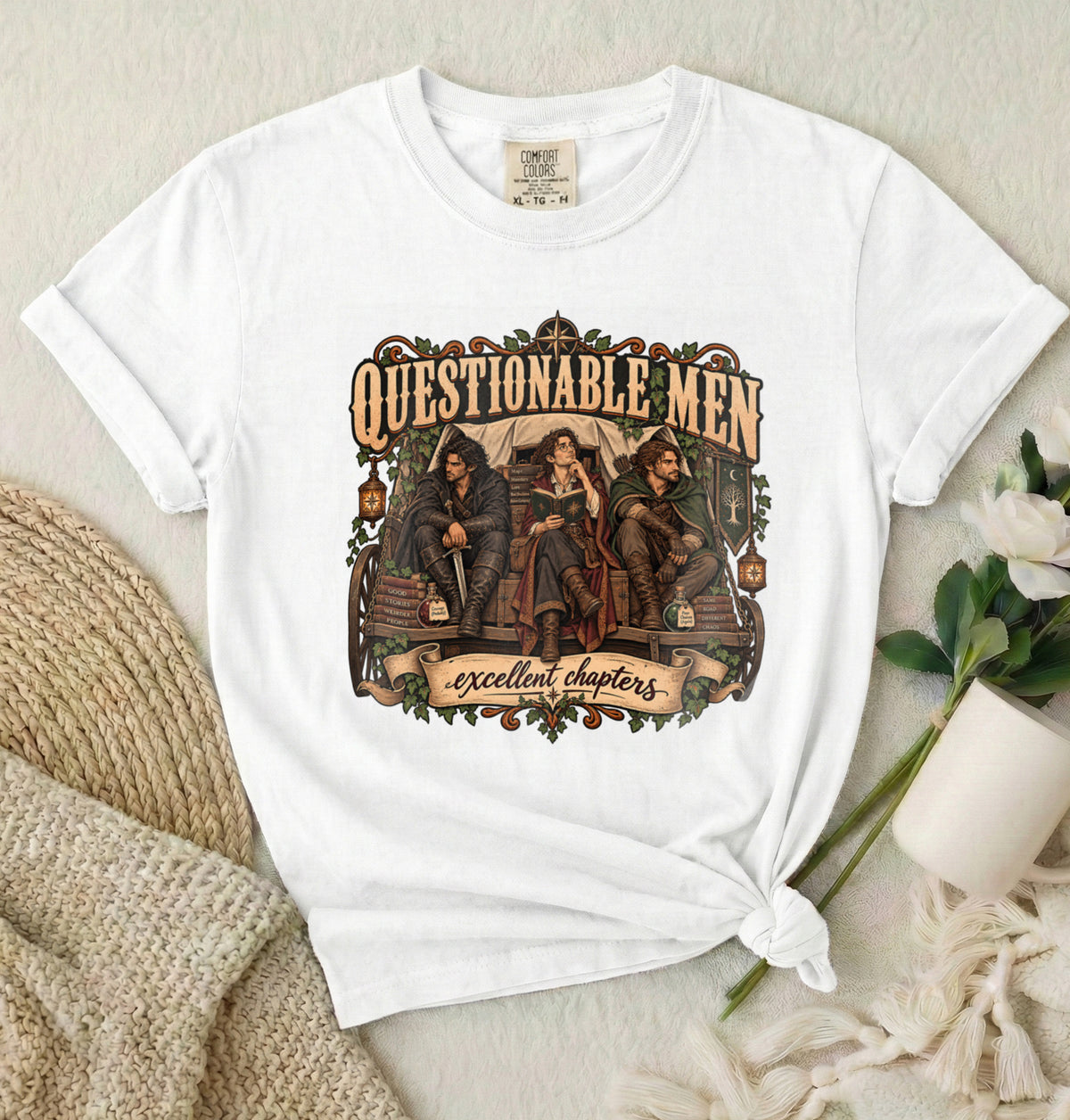 Questionable Men Excellent Chapters Graphic T-Shirt