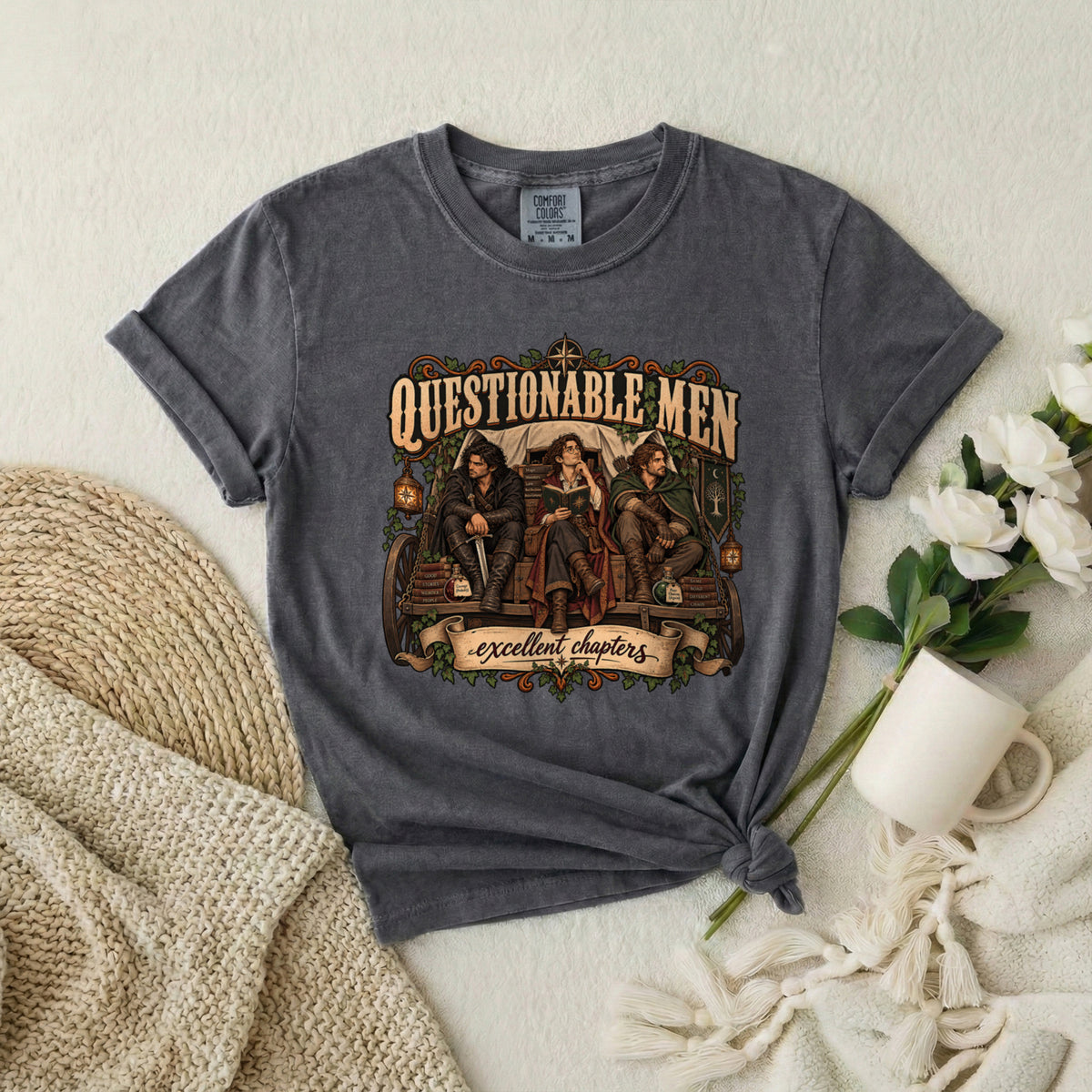 Questionable Men Excellent Chapters Graphic T-Shirt